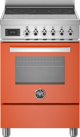 Bertazzoni Готварска печка 69лт с керамични котлони Ш59.5см. Оранжева