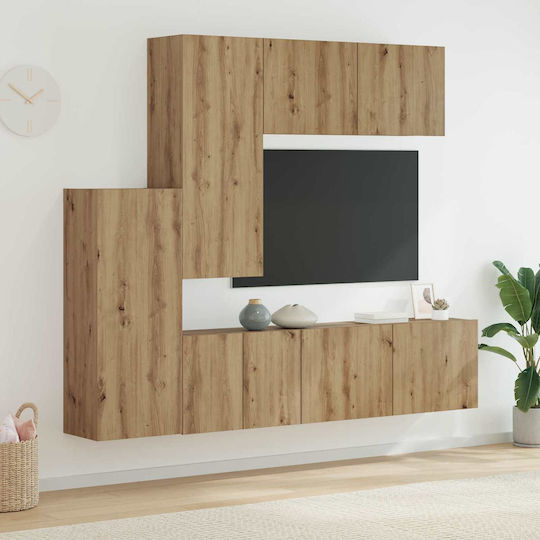 Животно помещение ТВ единица Дъб Artisan Д40.5xШ30xВ102бр