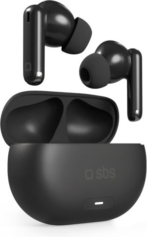 SBS Nova Beat In-Ear Bluetooth-Freisprecheinrichtung Kopfhörer mit Ladeetui Schwarz