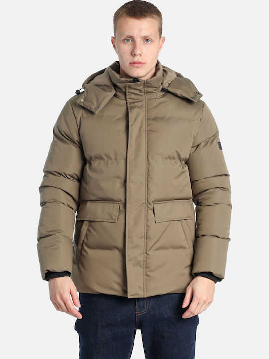 Paco & Co Μπουφάν Puffer Khaki