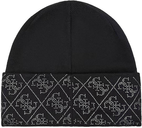 Beanie Feminin Căciulă Tricotat în culoarea Negru