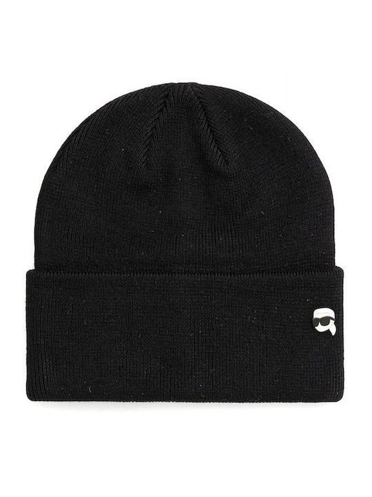 Beanie Ανδρικός Σκούφος Πλεκτός σε Μαύρο χρώμα