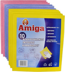 Πανια Καθαρισμου Amiga Σετ 10 Τεμαχιων