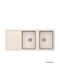 Schock Drop-In Küchenspüle aus Flüssiger Granit M116xB50cm Beige