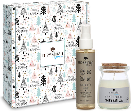Messinian Spa Χριστουγεννιάτικο Αρωματικό Spray με Άρωμα Βανίλια 75gr 100ml