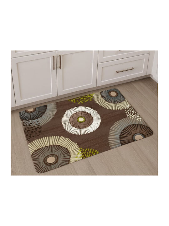 Galifas Kitchen Mat Runner with Anti-slip Underlay Ruby Garden 60x150εκ.