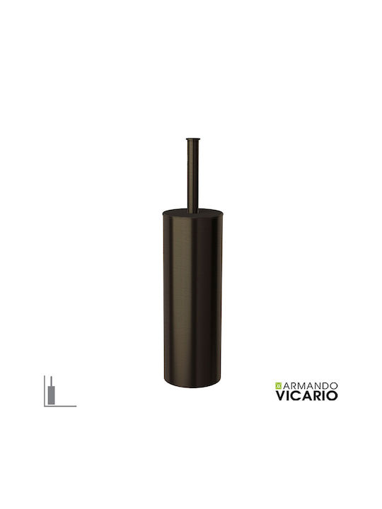 Armando Vicario Metallic Toilet Brush for Bathroom Bronze