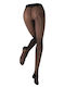 Women's Pantyhose 20 Den Black Striped