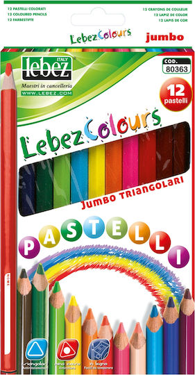 Set 12 Jumbo Triangular Colored Pencils