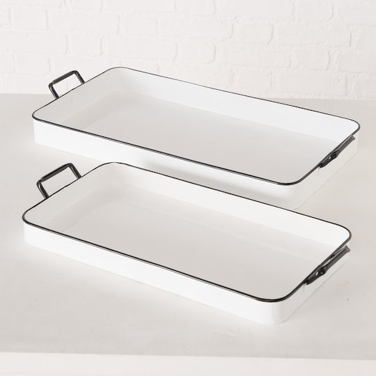 Msa Δισκος Set/2 Λευκος Benson W26-30cm L53-60,50cm Zinc