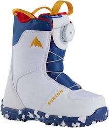 Burton Mini Grom Παιδικές Μπότες Snowboard Λευκό Χρώμα Burton Mini Grom Παιδικές Μπότες Snowboard Λευκό Χρώμα