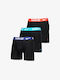 Essential Micro Herren Boxershorts White, Pink, Orange 3Packung