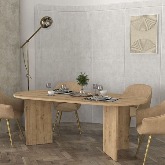 Cortado Τραπέζι Τραπεζαρίας Ξύλινο Sapphire Oak 200x90x74εκ.