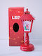 Ornament de Crăciun Lanternă Luminat cu Moș Crăciun 1buc