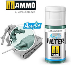 Ammo Acrylic Modellbau Farbe Turquoise 15ml