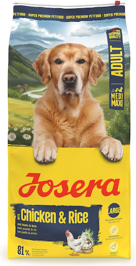 Josera 12.5кг Суха Храна без Глутен за Възрастни Кучета с Пилешко и Ориз