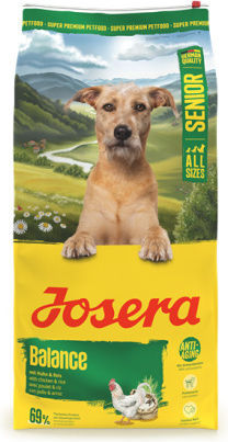 Josera 12.5kg Trockenfutter ohne Gluten für ältere Hunde mit Huhn und Reis