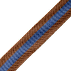 Vostex Nähzubehör Tresse Braun Mitte Blau 2,5cm...