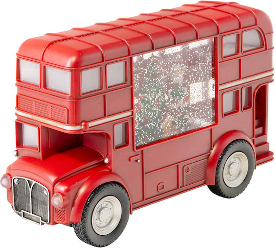 Dekoratives Weihnachtsbus Licht Musik Rote 56-52