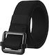 Men's Belt Lightweight Elastic Military Type Molle Tactical Width 4 cm Black Kj321
