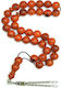 Roloi Komboloi Mastic Worry Beads with 33 Beads Orange 39cm