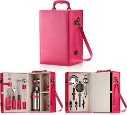 Arvada Shakerpro Portable Cocktail Set 16 Pieces Stainless Steel Special Box Multiple Bartender Tools Home Professional Use Ideal Gift Pink