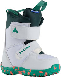 Burton Mini Grom Παιδικές Μπότες Snowboard Λευκό Χρώμα Burton Mini Grom Παιδικές Μπότες Snowboard Λευκό Χρώμα