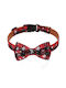 Christmas Dog Collar Bow 1.5x25-38cm Size 1.5x25-38cm
