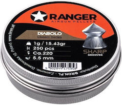 5,5 Mm Ranger Diabolo Sharp 250 Pcs Rag