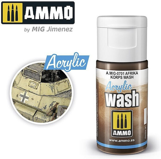 Ammo Acrylic Боя за Моделизъм Afrika Korps Wash 15мл