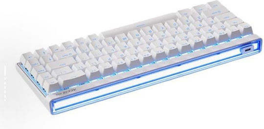 MCHOSE Ace 68 Air Ηall Effect Gaming Πληκτρολόγιο Tenkeyless με Magnetic διακόπτες και RGB φωτισμό (Αγγλικό US) Λευκό