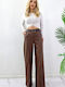 Women's Brown Set with Pants in Relaxed Fit