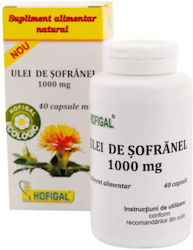Ulei de Șofrănel Hofigal 1000mg 40 Capsule Moi Ulei de Șofrănel Hofigal 1000mg 40 Capsule Moi