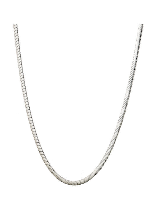 Oxzen Chain Neck Snake made of Steel Thin Thickness 4mm