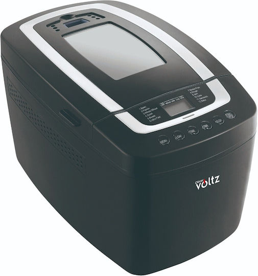 Voltz Bread Maker 800W with Container Capacity 1150gr and 12 Baking Programs
