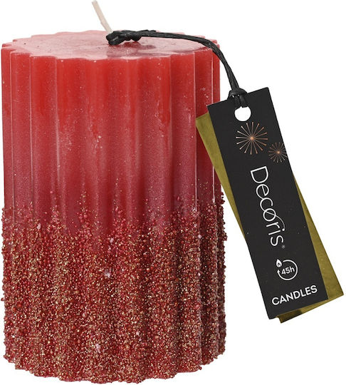 Decoris Διακοσμητικό Κερί Κόκκινο 310gr