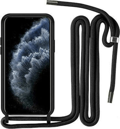 Калъф Силикон Зелен On Каишка За Врата Samsung Galaxy A34 Черен