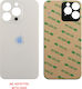 iPhone 13 Pro Akkuabdeckung + 3m Sticker Silber Original Service Pack