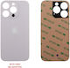 Iphone 14 Pro Battery Cover + 3m Sticker Silver 3p