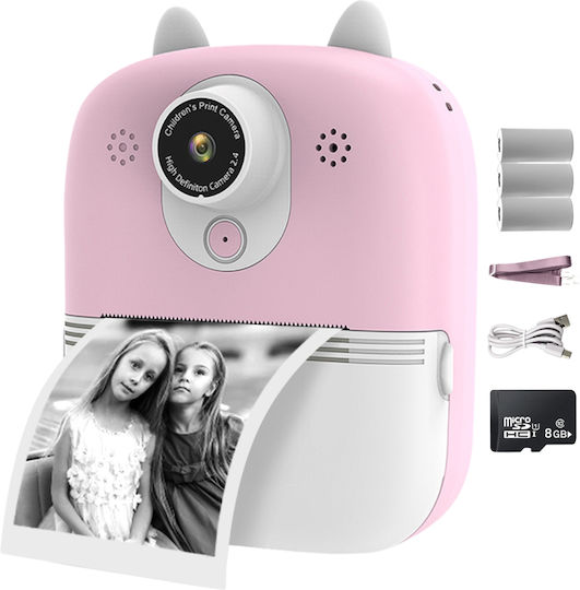Cameră Pentru Copii Smartic Hd 1080p Rezoluție Baterie 800mah Ecran 2.4 Inch Card Memorie 32 Gb Funcție Imprimare Instantă Un Joc Integrat 3 Role Imprimare Mp3 Mod Selfie Usb Tip