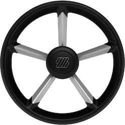Τιμόνι V75 Ultraflex Μαυρο Ασημι Τιμόνι V75 Ultraflex Μαυρο Ασημι