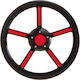 V56 Steering Wheel Ultraflex Red Black