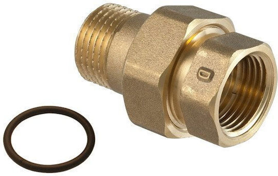 3 Piece Connector M F O-ring 3/8