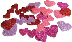 Foam Glitter Heart Stickers Arpex