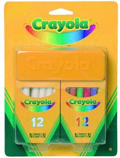 Crayola Crayola Set White Colored Chalk 98268