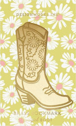 Metallisches Lesezeichen Großes Cowgirl Boot