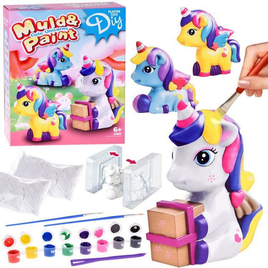 Set Creativ Diy Formă Vopsea Ghips Unicorni Za5755