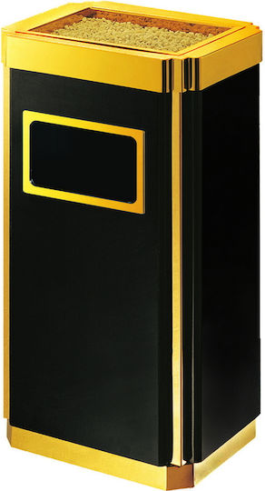 SMASH DESIGN LUXURY BINS Пластмасов Контейнер За отпадъци 25лт Черен
