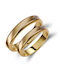 Valauro Gold Wedding Rings 9K Slant Engraving – 4.0mm