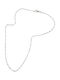 Tribute 925 Silver Chain Unisex 45cm Diamond Cut Veneziana 0.8mm White Rhodium Plated Nickel Free